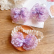 Purple Lace Bubble Bow