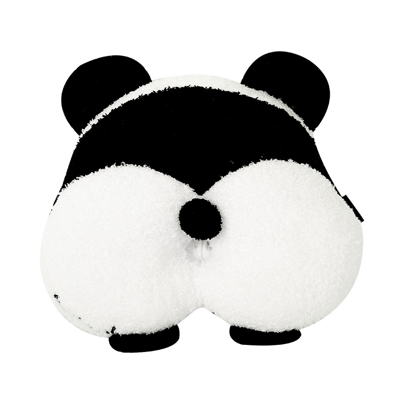 Panda car tissue box female cartoon cute armrest box tissue box car chair back hanging tissue bag