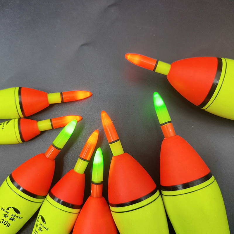 Sea fishing plug-in electronic floating perch floating sea fishing night floating Sandy long olive type Apo floating