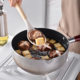 In stock Light version round barrel wooden handle silicone kitchenware 14-piece set 12-piece set