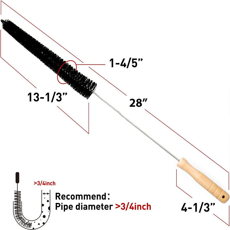 Cross-border hot-selling washing machine cleaning brush 700mm washing machine cleaning inner tube inner wall brush household pipe cleaning brush