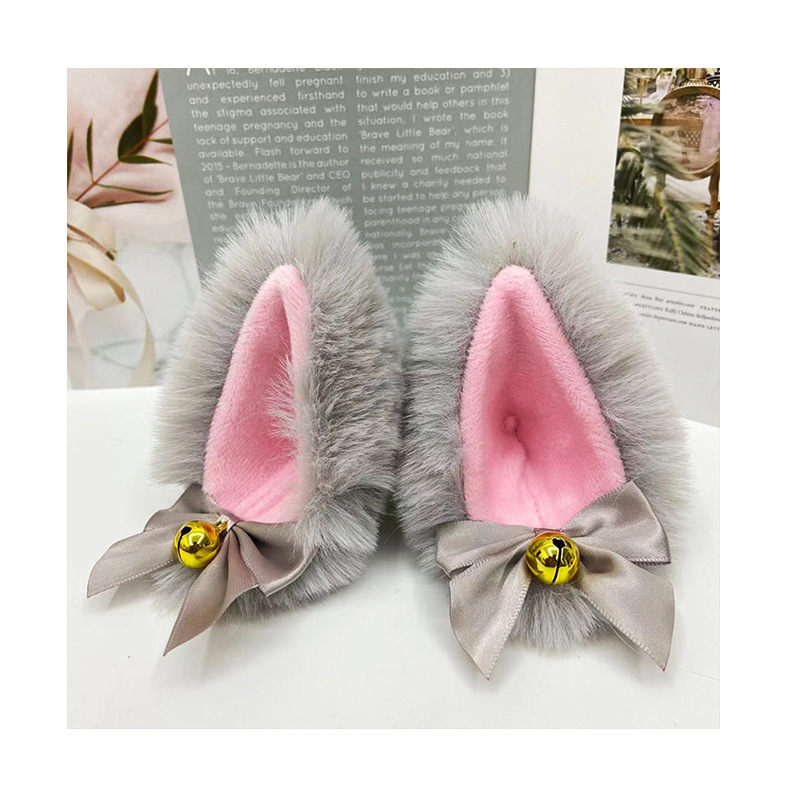 Anime Plüsch Katze Ohr Haarnadel Katze Mädchen Lori COSPLAY handgemachte Plüsch Tier Ohr Ball Katze Ohr Haarnadel Haar_voghion.com