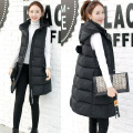 Cross-border autumn and winter new cotton vest cotton-padded jacket women fat mm2021 new long vest women 200kg coat tide
