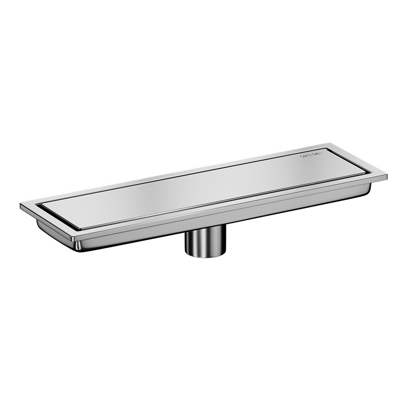 304 stainless steel invisible rectangular floor drain Golden hidden lengthened floor drain bathroom downcomer deodorant