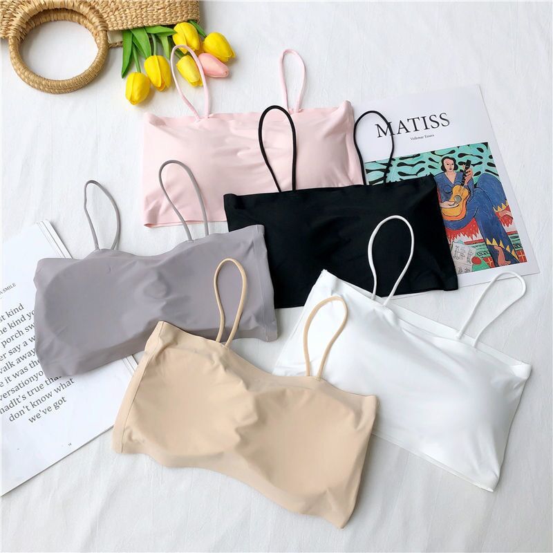 Summer Ice Silk Chest Wrap Underwear for Female Students Korean Style Sexy Tube Top Base Sling Small Vest for Girls Inner Wear Thin Style