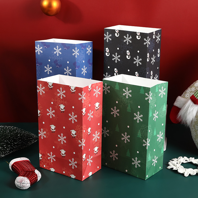 Christmas Candy Bag Halloween Gift Bag Christmas Gingerbread Man Apple Wrapping Gift Wrapping Paper Bag