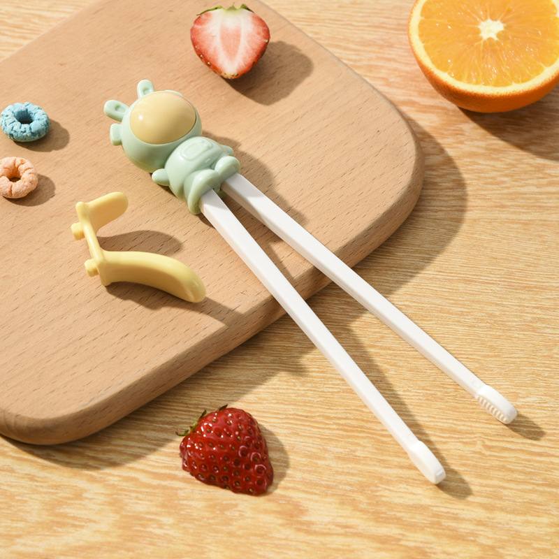 Children's chopsticks training chopsticks practice 2 baby 3 Special 6 children auxiliary automatic 1 rebound Tiger Mouth non-slip learning chopsticks