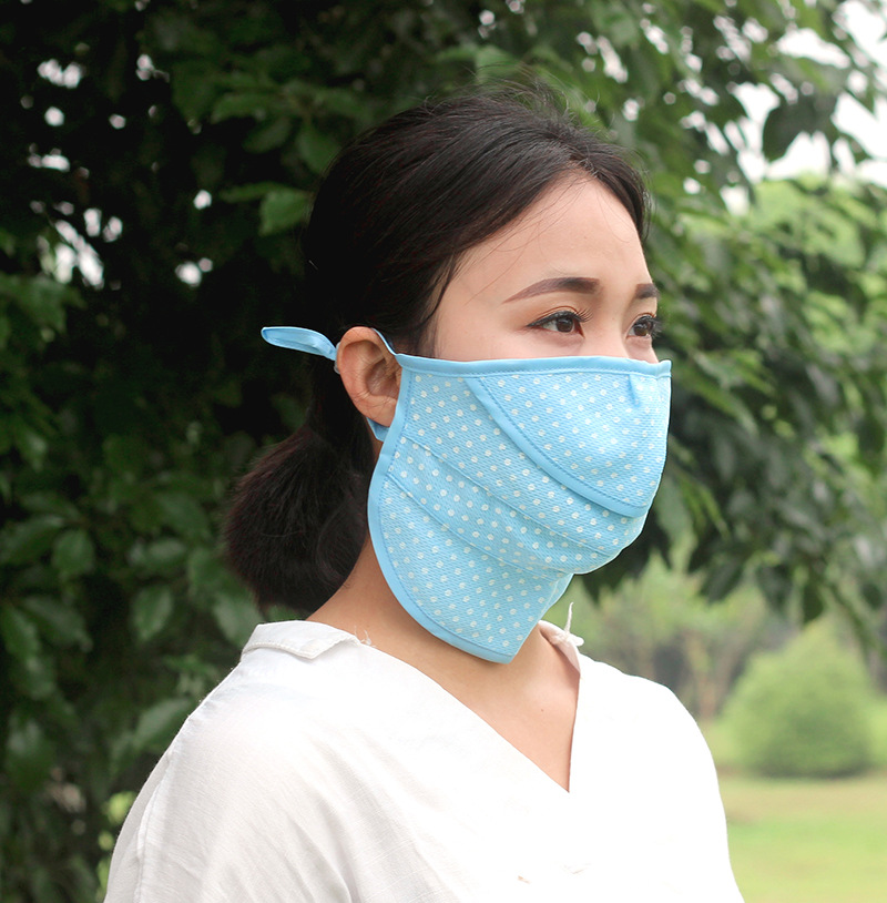 Korean version of summer new sunscreen neck mask opening breathable dustproof riding mask sports mask wholesale