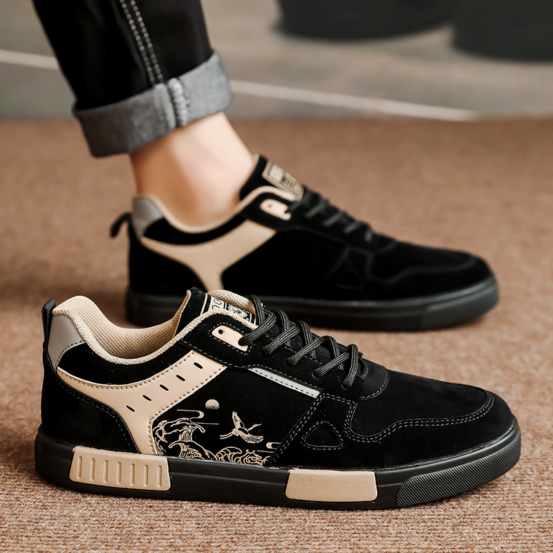 Men's shoes cross-border foreign trade new suede board shoes fashion plus size casual shoes trendy four seasons sneaker can be sent on behalf