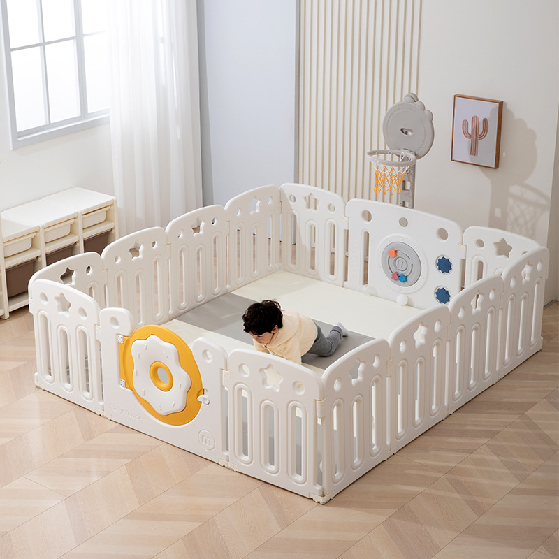 Children's Crawling Mat Fence Baby Protective Fence Baby Household Pushable Fence Floor Thickened Crawling Mat Fence