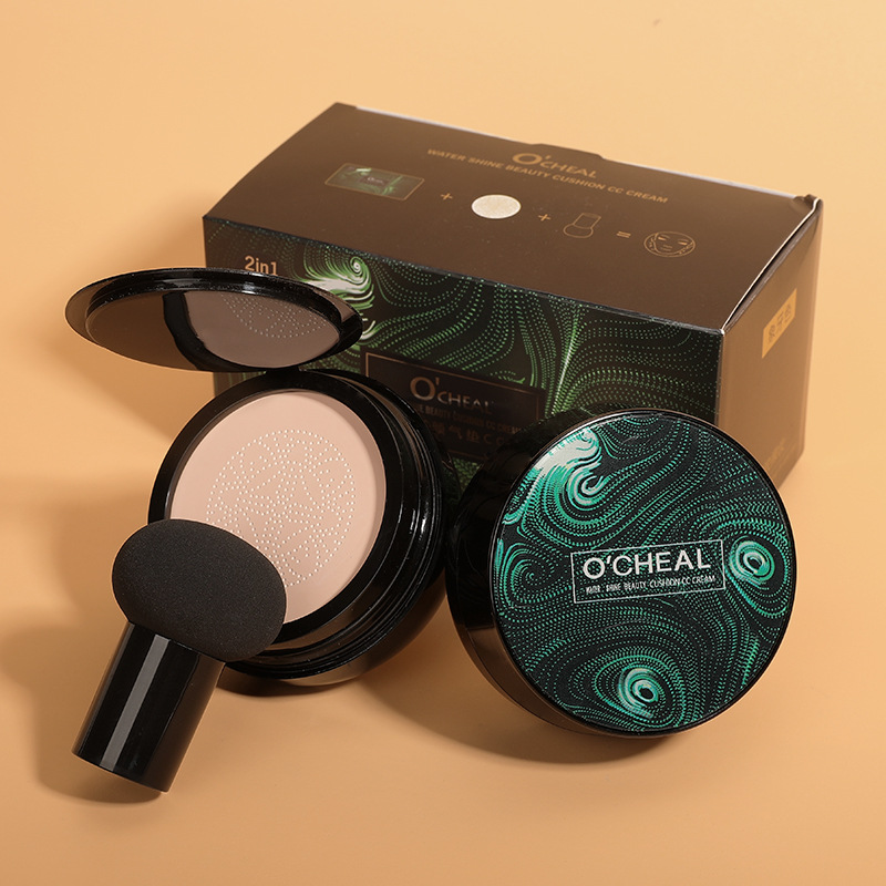 Ouqianya Shuiguang Beauty Air Cushion CC Cream Moisturizing Concealer Brightening Waterproof No Makeup Removal Air Cushion bb Cream Color Makeup Cross Border