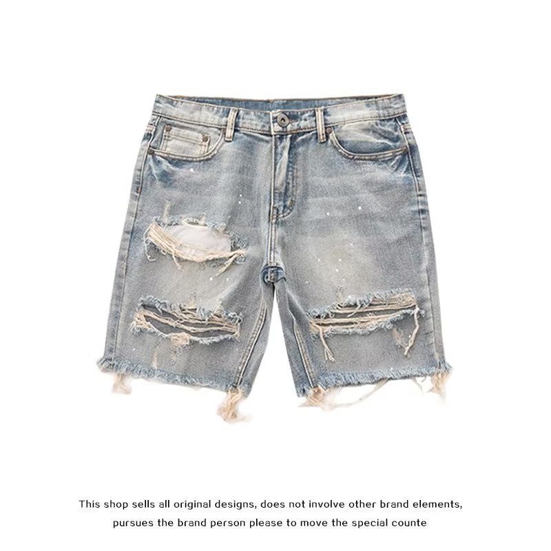 New ins Slim-fit Legs Trendy Elegant Lazy Pants Jeans Youth Popular Summer Men's Art Trend