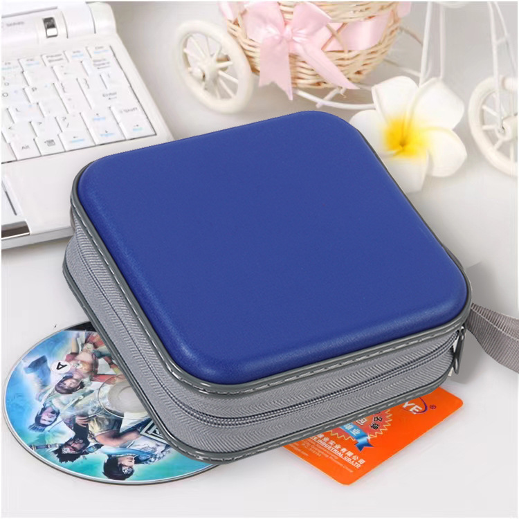 cd box cd storage plastic cd bag 40 pieces thick waterproof cd storage box portable car dustproof cd box