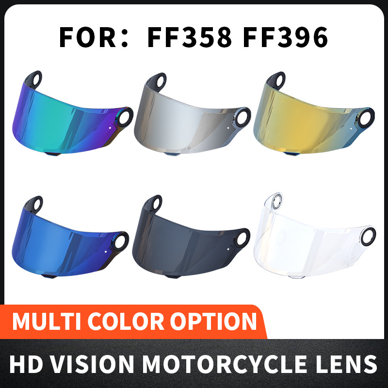 Cross-border new high-definition anti-ultraviolet motorcycle half-Helmet helmet lens LS is suitable for FF358 FF396