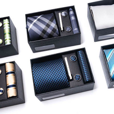 Factory spot men's tie gift set formal business Wedding cross-border tie 2023 New