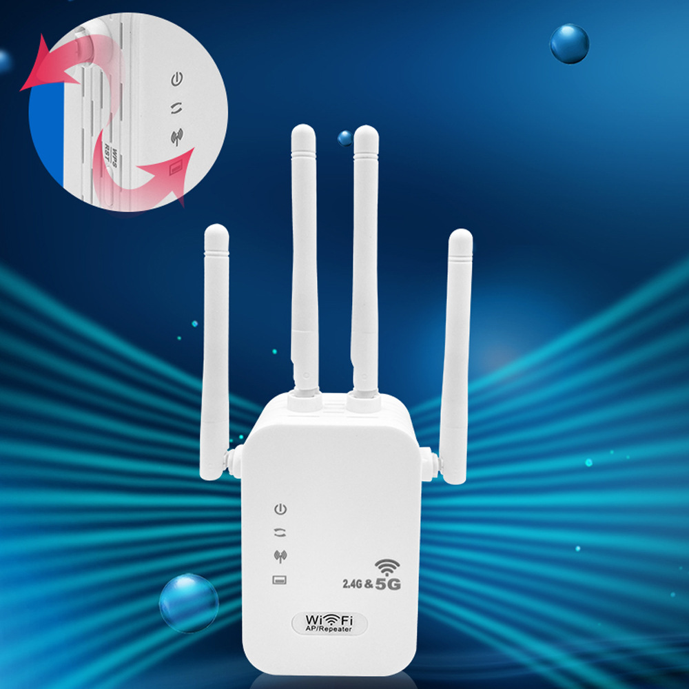 1200m wireless routing wifi signal amplifier extender repeater wifi repeater dual band 5g