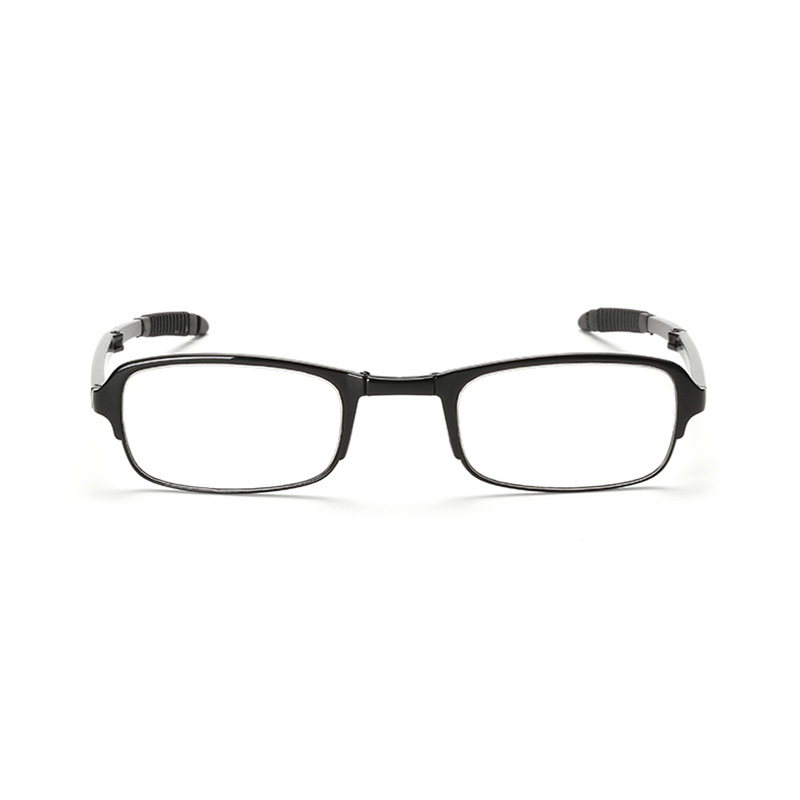 Factory direct 2023 new anti-blue folding PC Resin portable glasses ultra light stand reading glasses