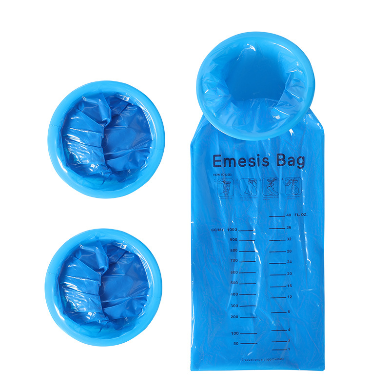 Portable car vomiting bag disposable pregnant women vomiting bag ring snap-on anti-backflow spring outing carsickness vomiting bag