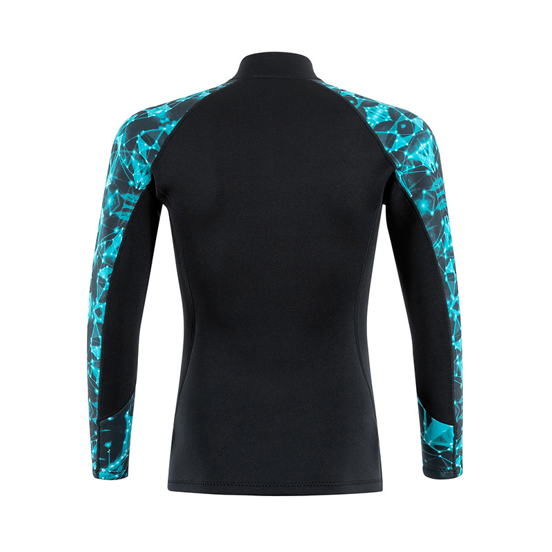 Spot New 2mm Diving Jacket Women's Cold-proof Warm Swimming Surfing Snorkeling Jacket Split Long Sleeve Diving Suit for Men
