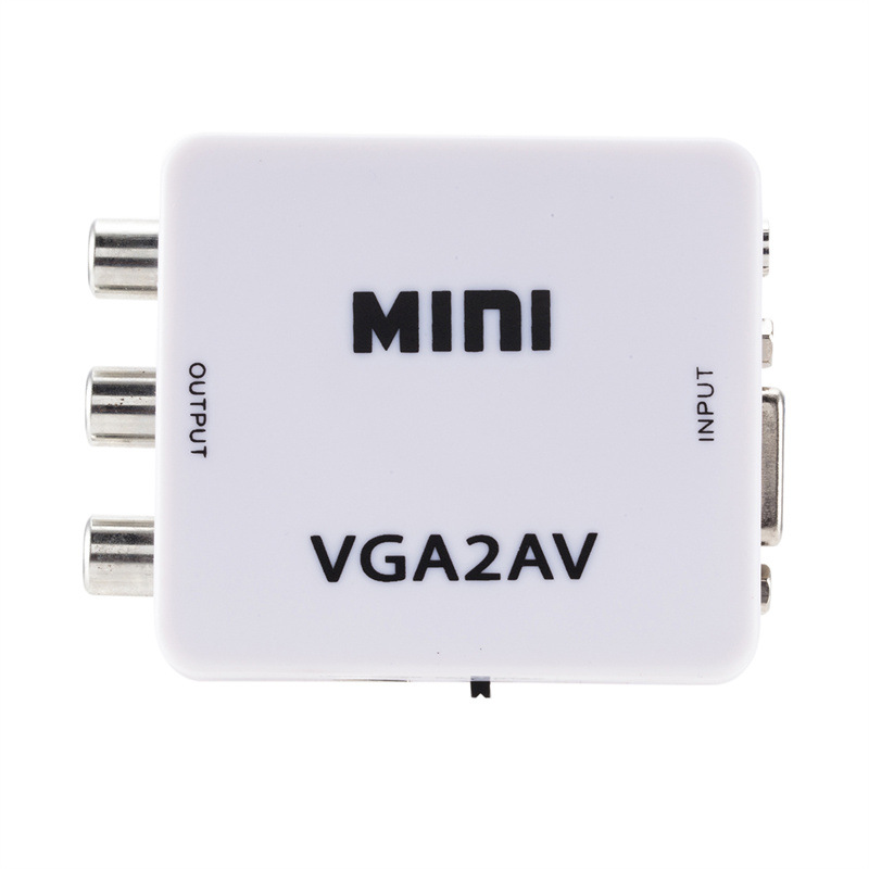 Computer VGA TO AV converter VGA TO AV adapter PC TO RCA old TV video AV conversion cable