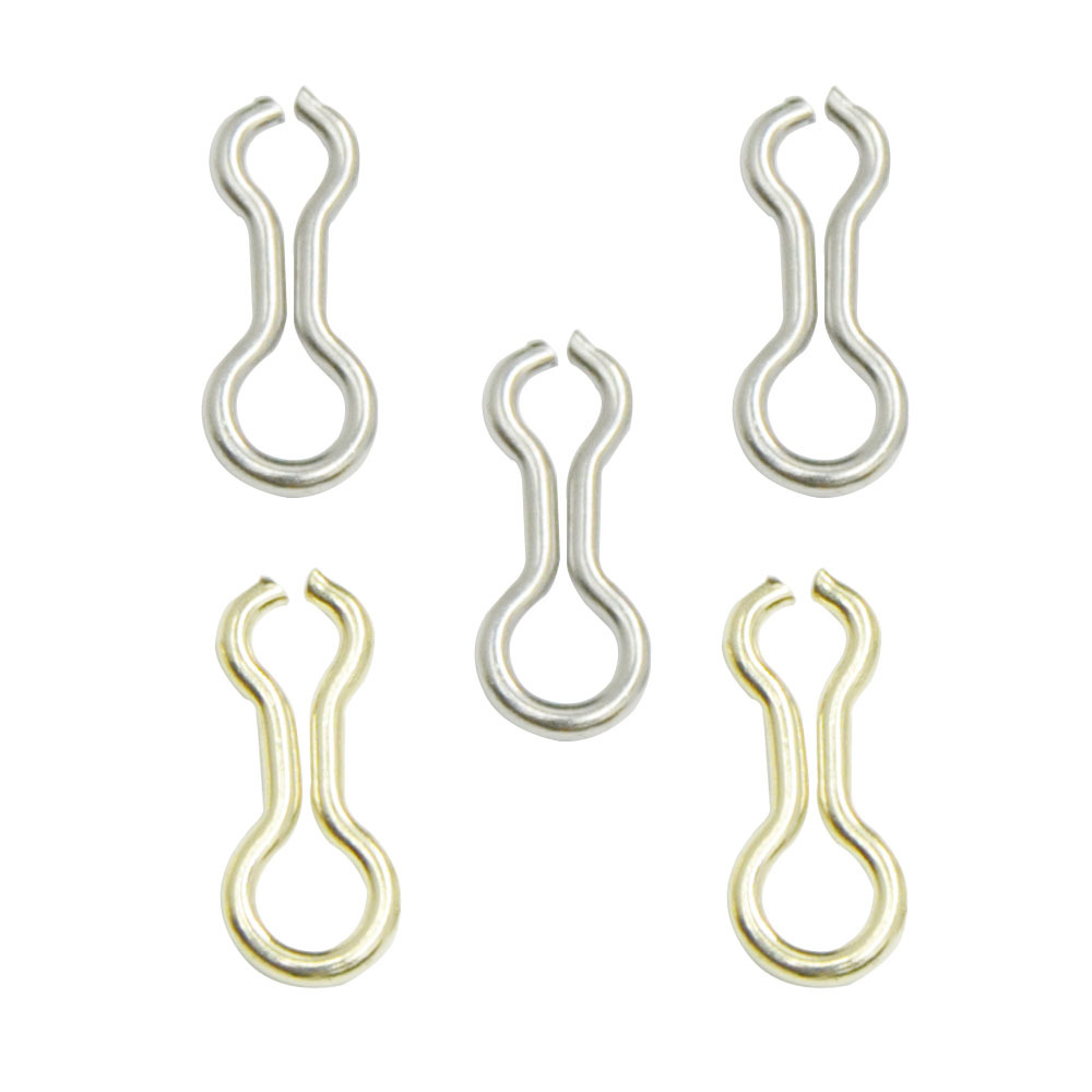 Gold silver plumb pin connector eight-ring fishing supplies fishing gear small accessories pin manufacturers straight