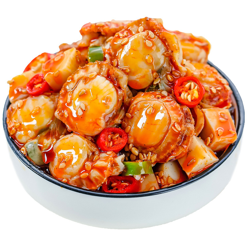 One-piece delivery room temperature spicy seafood spicy spiced yellow croaker hairtail canned spicy lobster tail wholesale
