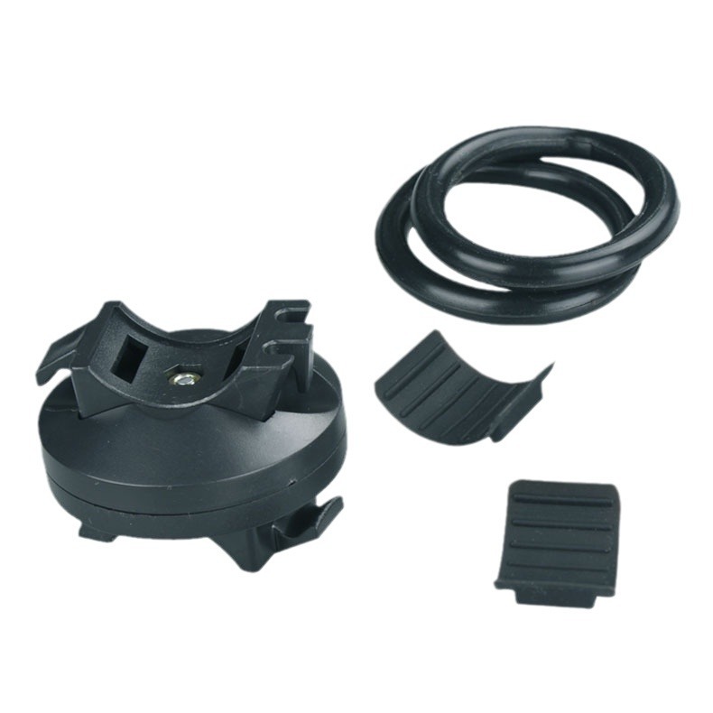 Mountain bike riding accessories equipment lamp clip flashlight fixed lamp holder front lamp holder round 360 degree rotation