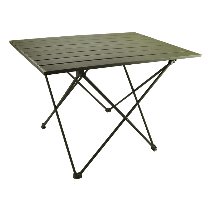 Outdoor Folding Table Portable Aluminum Alloy Picnic Egg Roll Table Lightweight Camping Table Barbecue Table Camping Table and Chair