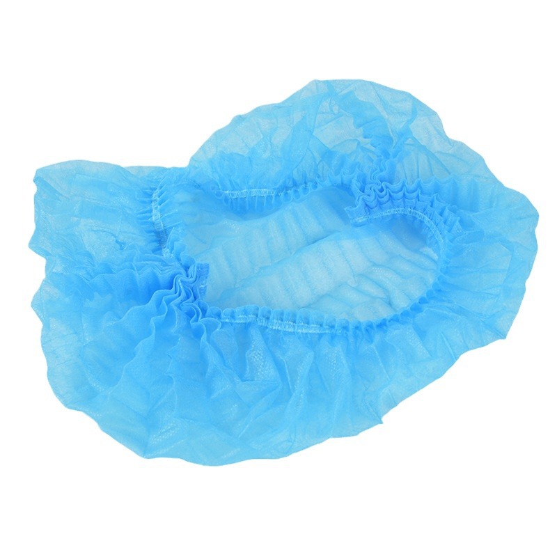 Disposable non-woven strip cap mushroom cap headgear dust cap mesh breathable kitchen food factory workshop wholesale
