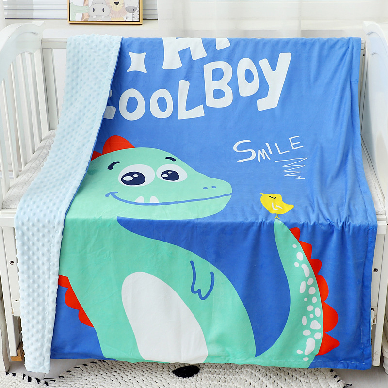 Longli Towel Factory Exclusive Supply Autumn/Winter Bean Bag Blanket Type A Autumn/Winter Newborn Baby Soothing Nap Blanket Wholesale