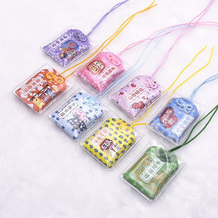 Japanese-style Yushou Blessing Bag Hanging Blessing Bag Love Happiness and Peace Japanese Style Small Animation Pendant Keychain