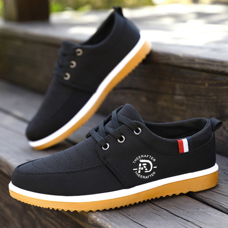 2023 New Spring and Autumn Old Beijing Cloth Shoes Men's Breathable Casual Fashion Wear-resistant Non-slip Trendy Shoes for Men