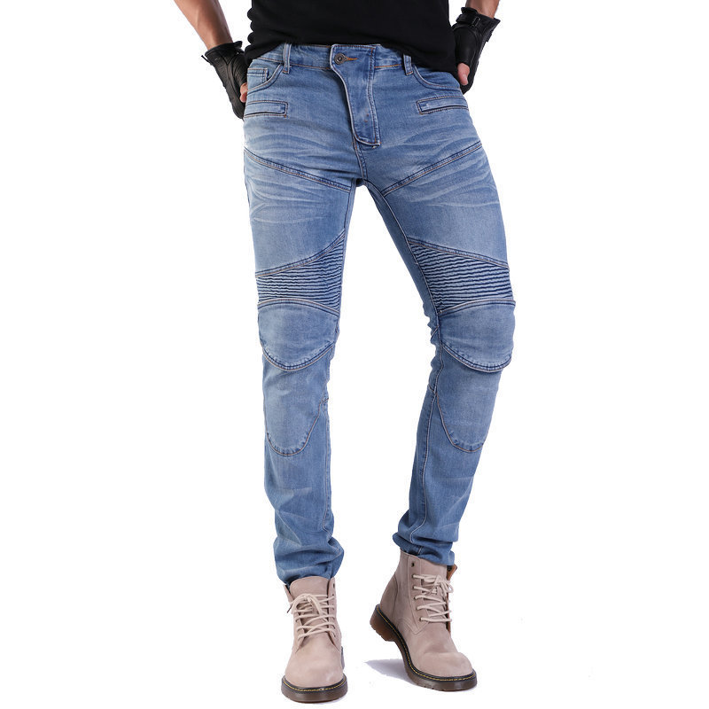 VOLERO Motorcycle Racing Casual Slim-fit Jeans Anti-fall Pants Off-road Motorcycle Riding Pants PK-718