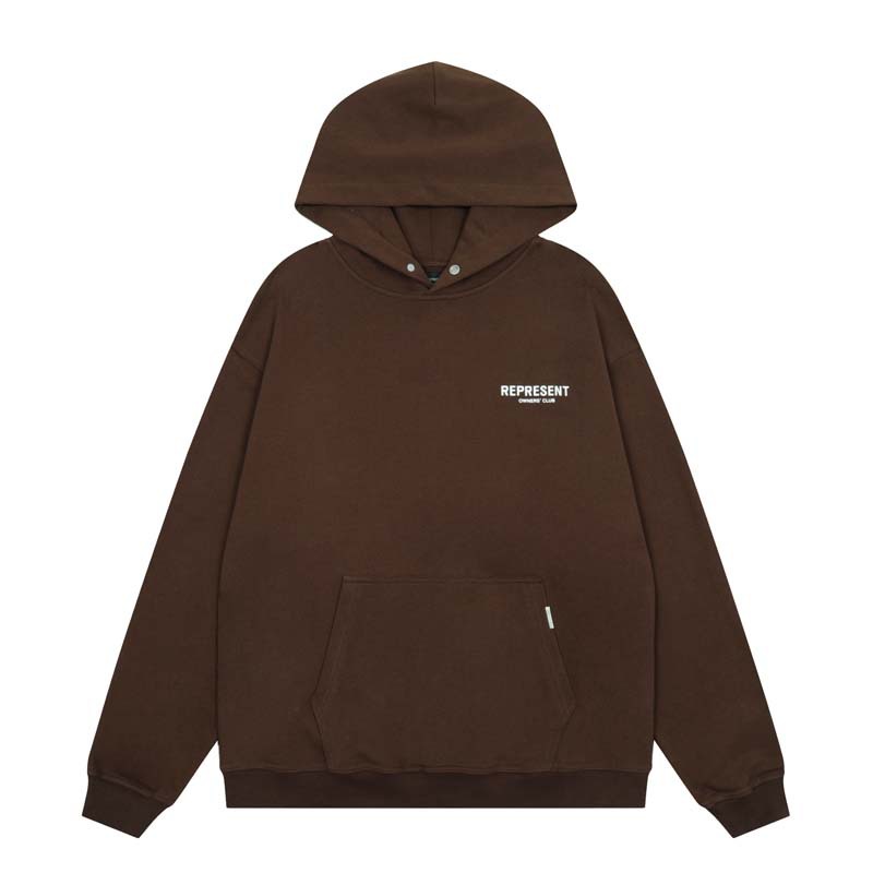 Cross-border representative simple letter logo print American style high street hooded INS pullover sweater hoodie