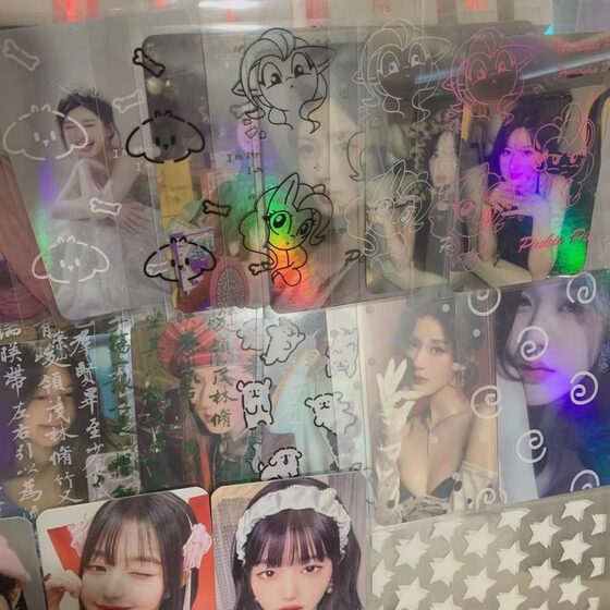 Ins transparent collection self-adhesive bag high color value stars self-adhesive bag opp small card packaging bag can be wholesale a generation of hair