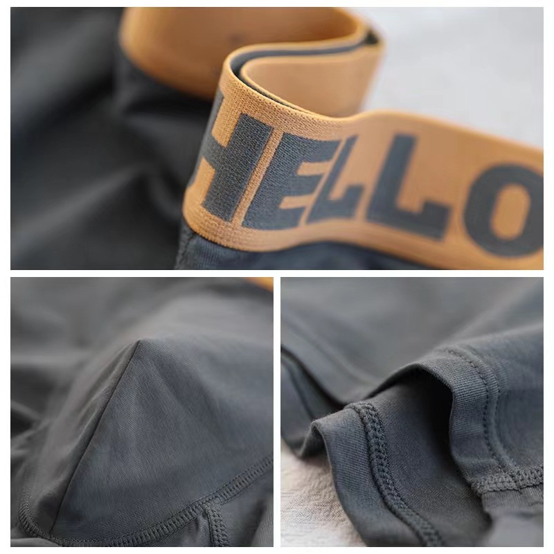 Men's underwear autumn and winter men's cotton crotch explosion comfortable plus size boxer pants simple breathable boxer shorts pants head batch