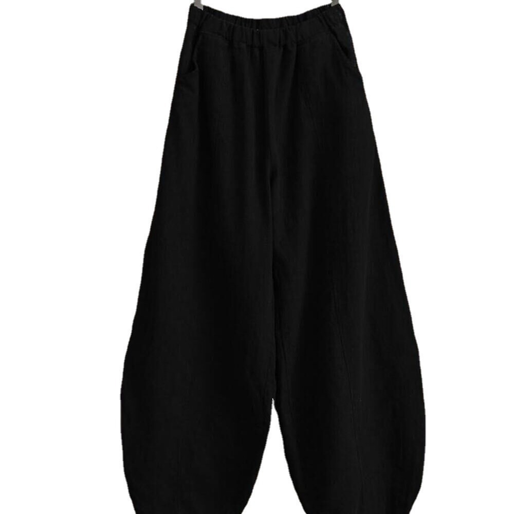 AliExpress Japanese Large Size 2022 Spring and Autumn New Cotton Linen Loose Casual Bloomers for Women