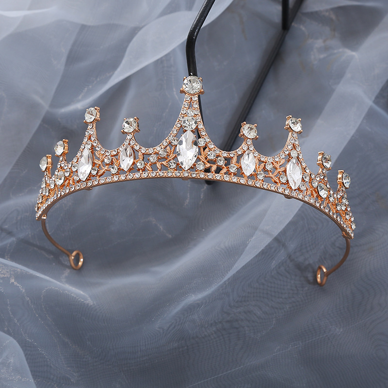 Korean Style Hot Selling Bride Crown Amazon for Queen Crown Princess Birthday Hair Accessories Ball Car Show Headwear