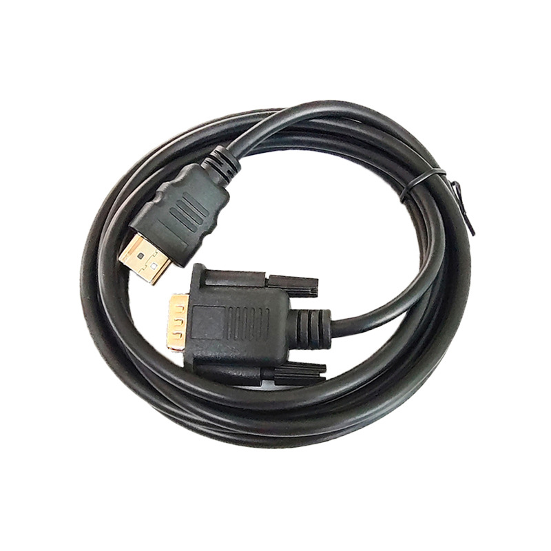 Factory direct supply HDMI TO VGA male 1.8 m with Chip Adapter HD 1080p HDMI TO VGA