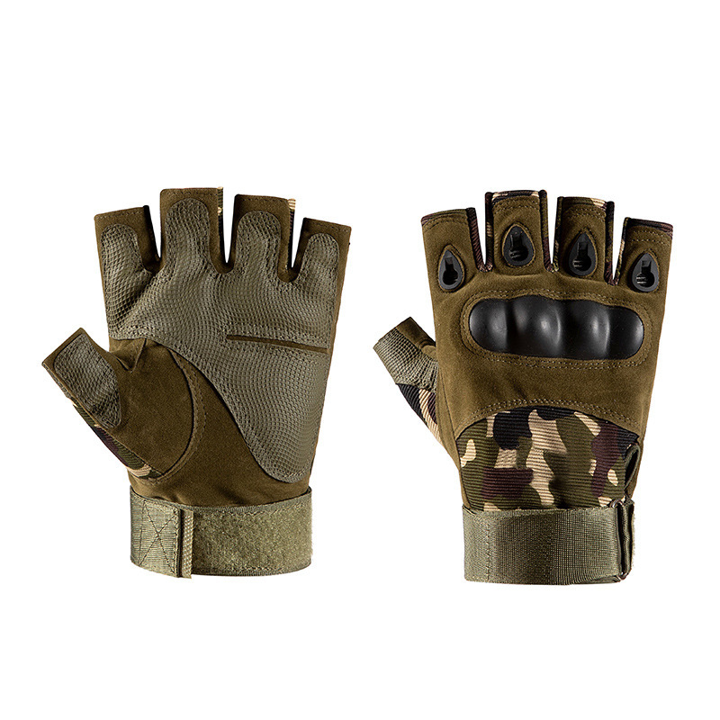 Military training half finger tactical gloves men's training fighting riding motorcycle motorcycle military fans outdoor safety protection non-slip