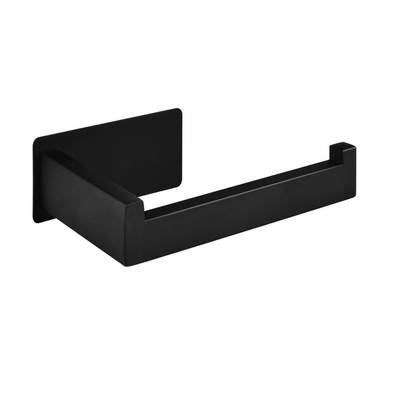 Bathroom toilet 304 stainless steel tissue holder punch-free toilet roll holder black wall-mounted toilet paper holder cross-border