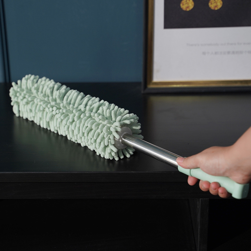 Feather Duster Dust Removal and Ash Sweeping Zen Household Retractable Washing Dust Cleaning Brush Sweeping Bed Duster Desktop Sweeping Brush