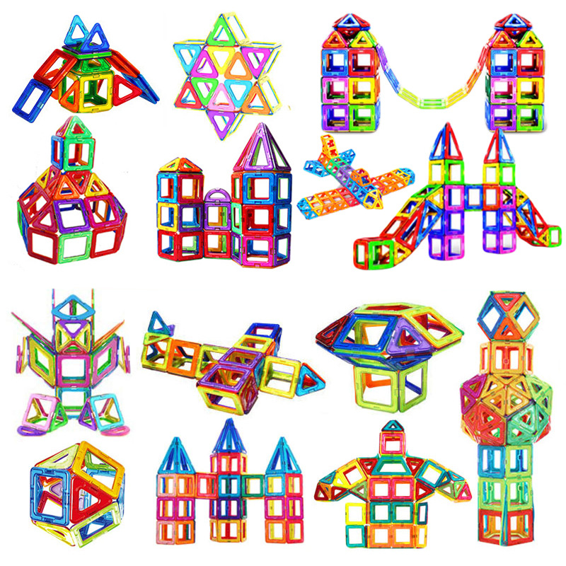 Wholesale magnetic sheet refill children's magnet magnetic building blocks large full magnetic color window magnetic sheet scattered cross-border
