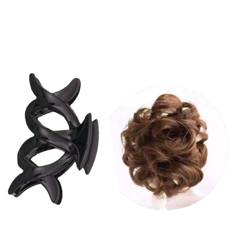 Perückeklammer Hoerklammer Grouss Scheif Hoer Pouletschwanz Kappbedeckung Frae Kapp Réck Hipster Pontail Top Clip Erwuessene Hoernadel_voghion.com