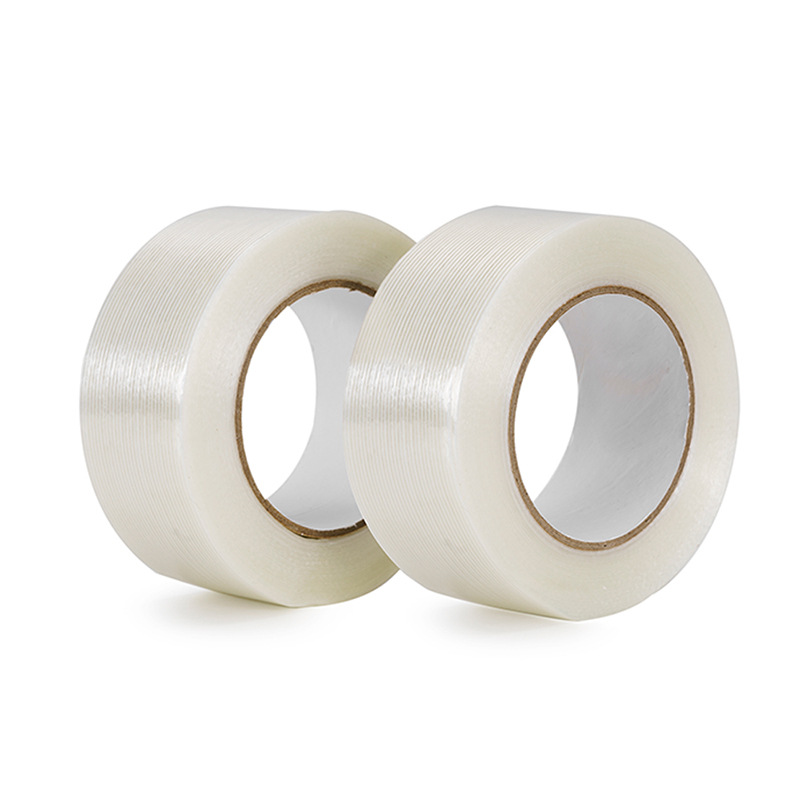 Glue stripe fiber tape lithium battery printing packaging paste plate sealing packaging steel roll strapping high adhesive tape wholesale