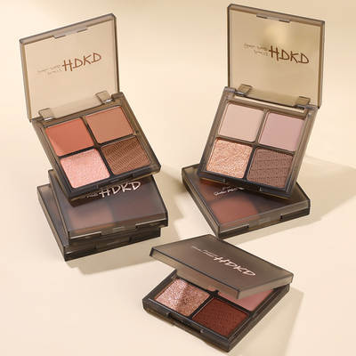 HDKD new four-color eyeshadow plate ins cheap student Pearl matte waterproof beginner TikTok Net popular