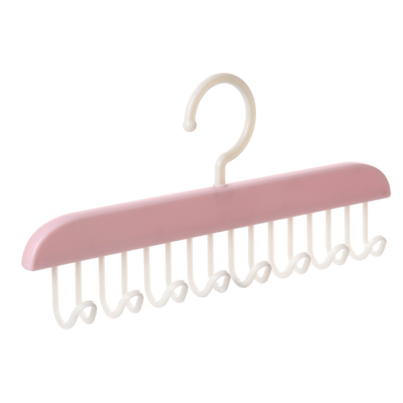 Plastic sling hanger silk scarf rack hook underwear multifunctional tie belt storage artifact vest wave hanger