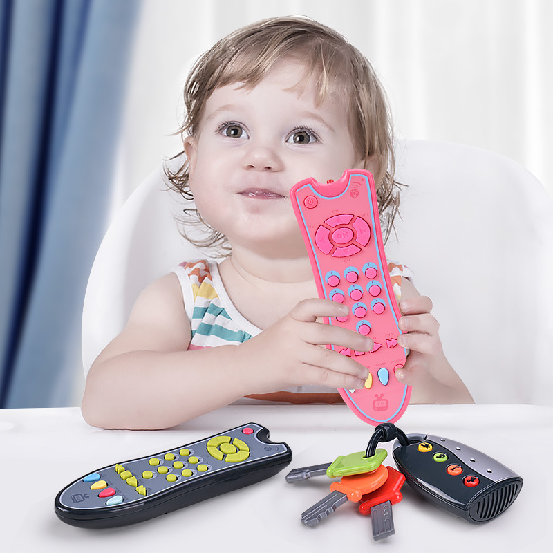 Simulation exploration multi-language remote control cross-border baby toys baby early education enlightenment toys TV remote control