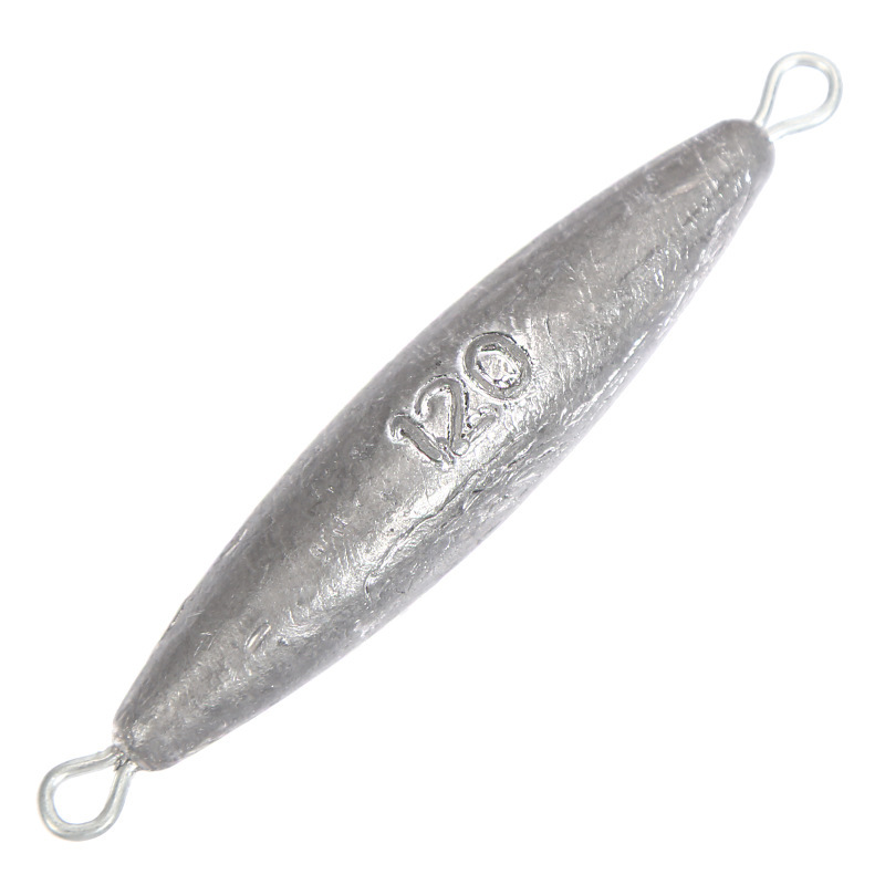 Double Ring Olive Shaped Fishing Lead Sinker Two Rings For Sea Fishing Leaf Anchor Fish Tackle Accessories