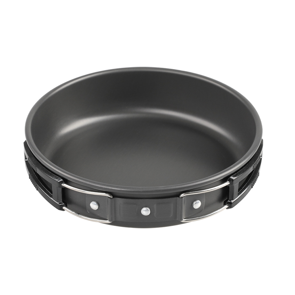 Outdoor Picnic Set Pan Frying Pan Medium Frying Pan DS-300 Frying Pan Single Frying Pan Portable Mesh Bag Packaging